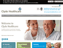 Tablet Screenshot of clydehealthcare.com